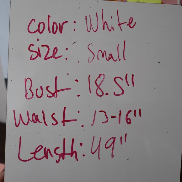 Betsey Johnson White Confetti Tiered Midi Dress Womens Small Short Sleeve V-Neck - Picture 14 of 16